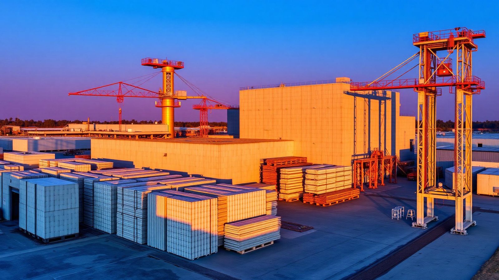 Aerial view of Prabhu Precast manufacturing facility